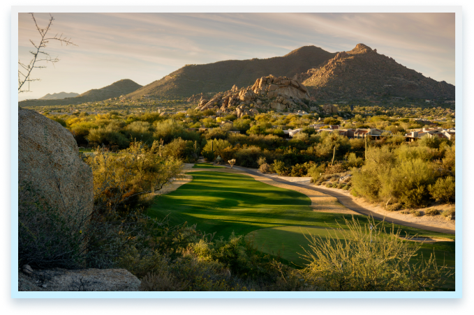 Pinnacle Peak golf course in Arizona
